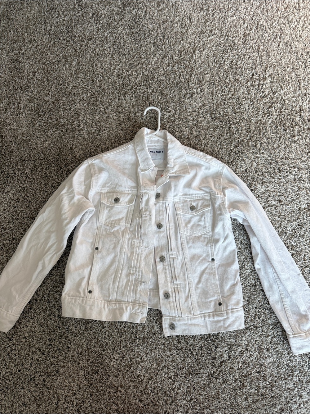 Old Navy White Denim Trucker Jacket